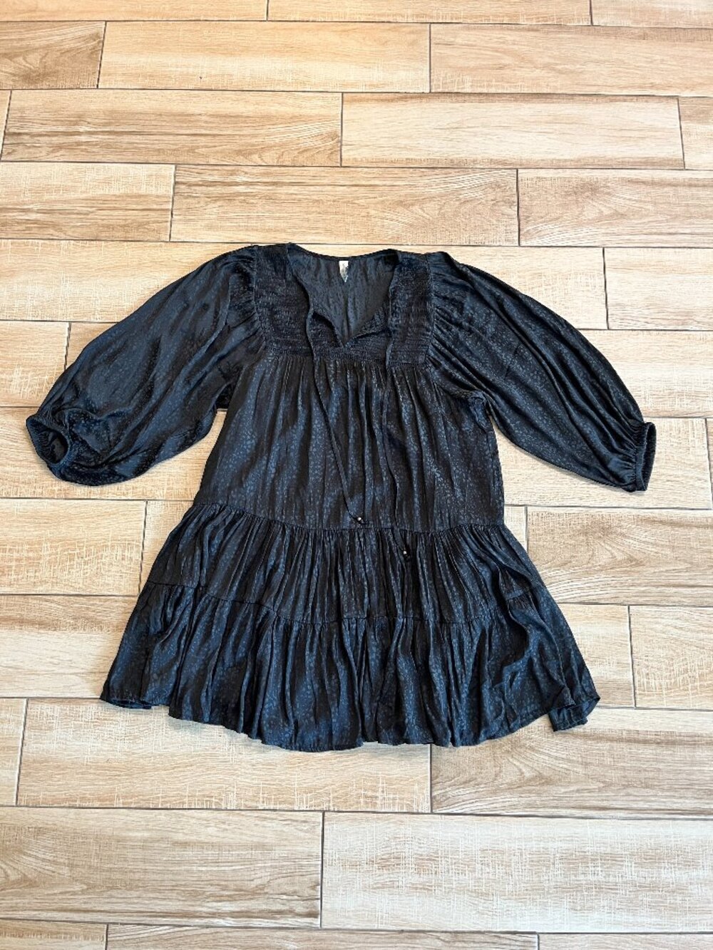 Womens Gentle Fawn Black Mini Dress - XS